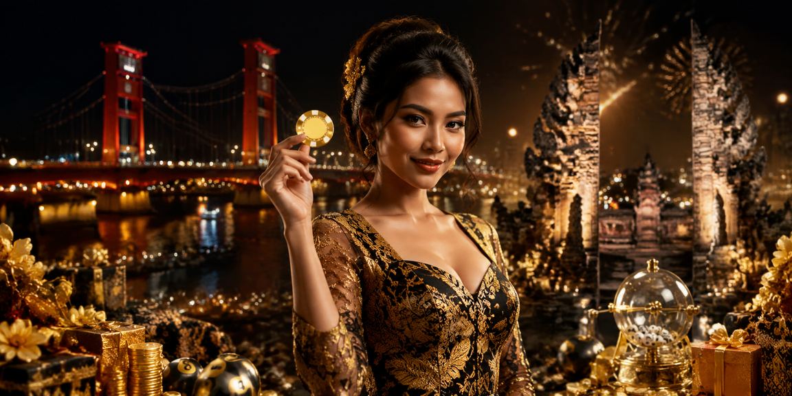 Suasana festival meriah dengan pemain menikmati taruhan online glori303