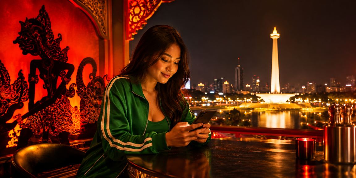 Model Vietnam memainkan casino di ponsel dengan ekspresi antusias